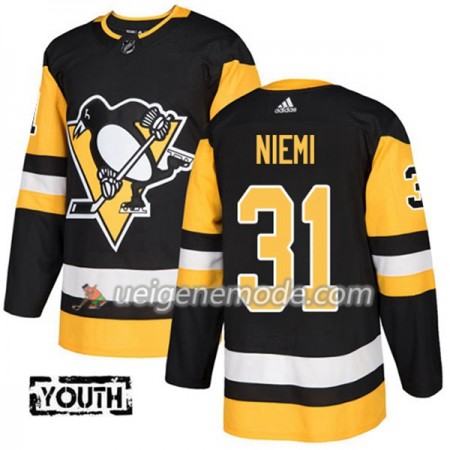 Kinder Eishockey Pittsburgh Penguins Trikot Antti Niemi 31 Adidas 2017-2018 Schwarz Authentic